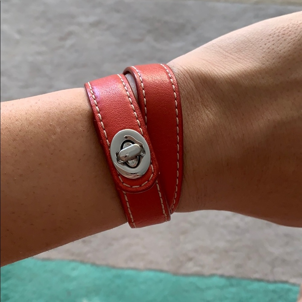 Coach Turnlock Wrap Bracelet
